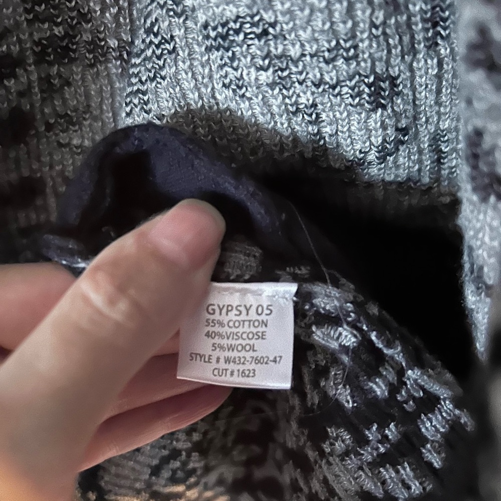 Gypsy05 Orvieto Drape Cardigan | Reversible Knit | Boho Layering Piece | Med - Picture 4 of 6